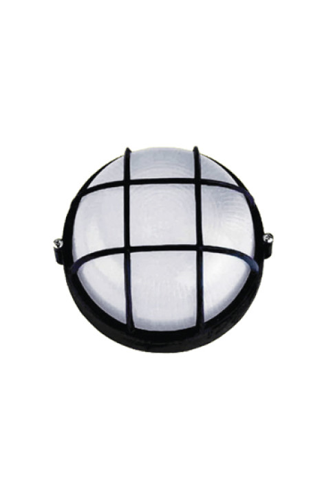 CEILING LAMP ΙΡ45 Ε27 60W BLACK RAL C0026