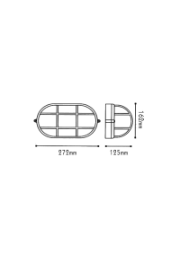WALL LAMP IP45 E27 WHITE RAL C3619M