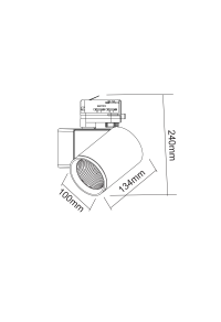 ΑΜΜΩΔΕΣ ΜΑΥΡΟ LED ΣΠΟΤ ΡΑΓΑΣ 40W 4000K 3-PHASE 38° 4400LM 230V AC Ra80 5YRS