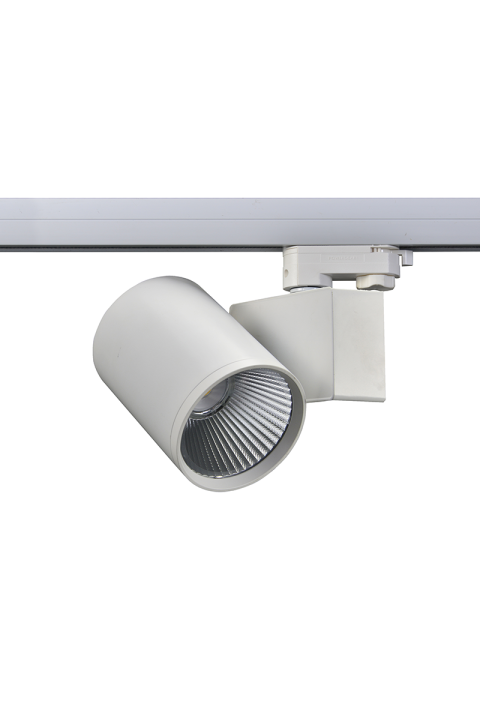 ΑΜΜΩΔΕΣ ΛΕΥΚΟ LED ΣΠΟΤ ΡΑΓΑΣ 40W 3000K 3-PHASE 38° 4200LM 230V AC Ra80 5YRS