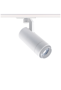 SAND WHITE LED ZOOMABLE TRACK LUMINAIRE 15W 3000K 1-PHASE 20-50° 1450LM MAX. 230V AC Ra80 5YRS