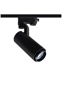 SAND BLACK LED ZOOMABLE TRACK LUMINAIRE 15W 4000K 3-PHASE 20-50° 1500LM MAX. 230V AC Ra80 5YRS