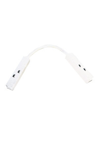 MATTE WHITE CABLE CORNER ELECTRICAL CONNECTOR FOR MAGNETIC TRACK 48V DC