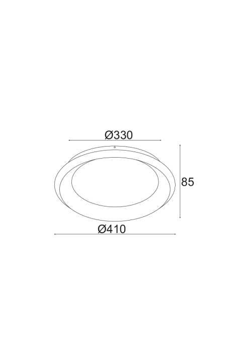 ПЛАФОН LED 36W DIMMER CCT 3470LM WHITE METAL D41XH8,5CM DIANA
