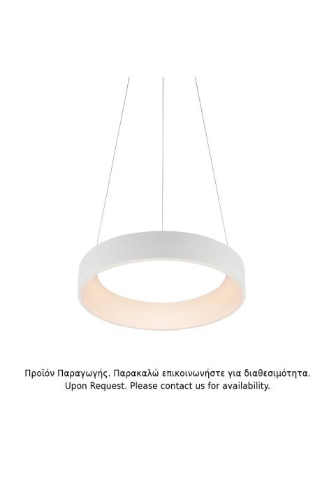 ПЕНДЕЛ LED 36W DIMMER CCT 3670LM WHITE METAL D45XH120CM APOLLO