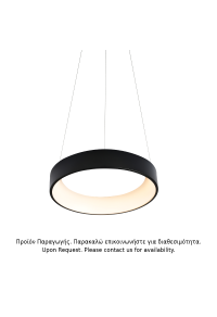 ПЕНДЕЛ LED 36W DIMMER CCT 3670LM BLACK METAL D45XH120CM APOLLO