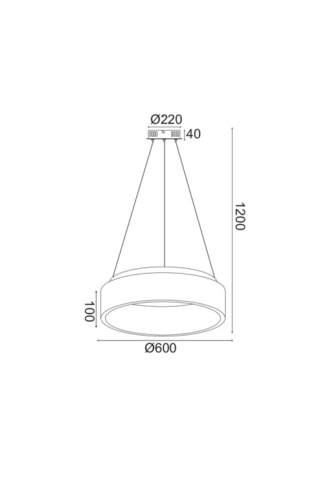ПОЛИЛЕЙ LED 48W CCT LM WHITE METALLIC D60XH120CM APOLLO