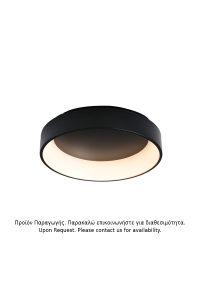 ПЛАФОН LED 48W DIMMER CCT 5350LM BLACK METAL D60XH14CM APOLLO