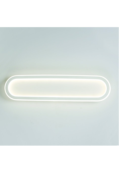 ПЛАФОН, АПЛИК LED 33W DIM CCT 3300LM SOLO METAL WHITE IP20 57X14X6CM