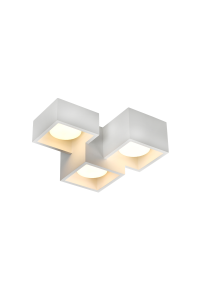 GYPSUM 3 SQUARE CEILING LIGHT NATURAL 215*165*110 GENI 3*GX53