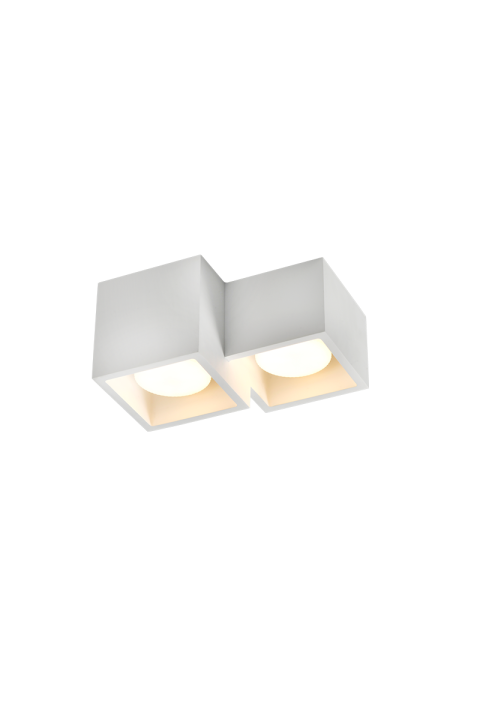 GYPSUM 2 SQUARE CEILING LIGHT NATURAL 265*235*150 GENI 2*GX53