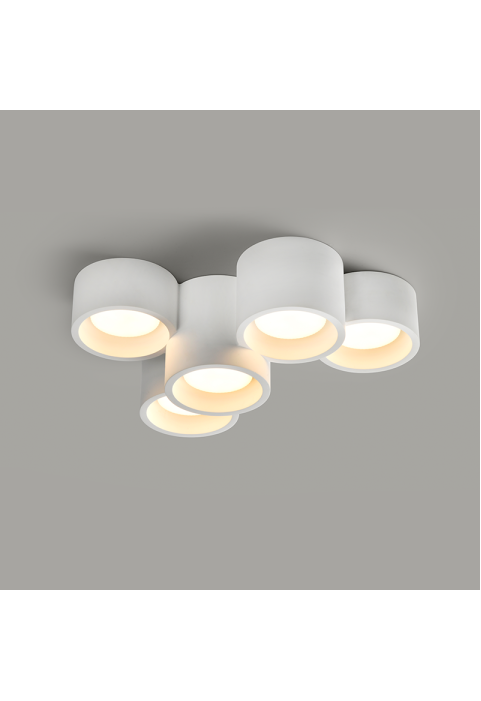 ЛУНИ CEILING LIGHT NATURAL 370*240*150 GENI 5*GX53