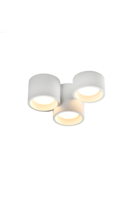 GYPSUM 3 ROUNDS CEILING LIGHT NATURAL 260*170*150 GENI 3*GX53