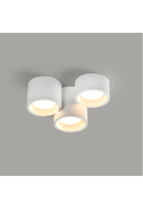GYPSUM 3 ROUNDS CEILING LIGHT NATURAL 260*170*150 GENI 3*GX53