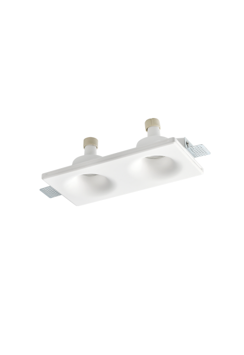ROUND DOUBLE GYPSUM TRIMLESS SPOTLIGHT 260*130*45 REMY 2*GU10 
