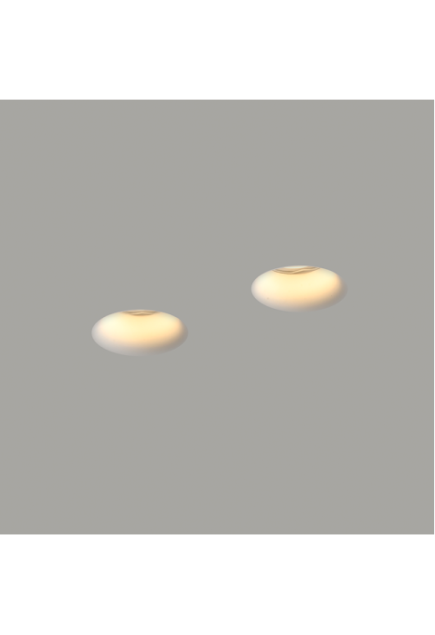 ROUND DOUBLE GYPSUM TRIMLESS SPOTLIGHT 260*130*45 REMY 2*GU10 