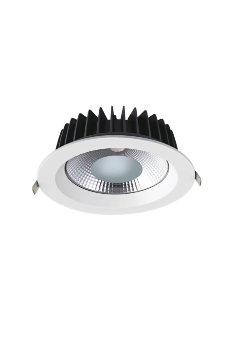 LED WHITE RECESSED DOWNLIGHT 20W 3000K 2500Lm 90° 230V AC Ra80 Φ140*63MM 5YRS
