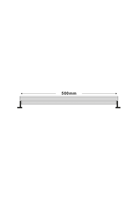 LED WALLWASHER 18W, 1530lm 4000K, 15° x 60° 0,5m, IP66, 3years warranty with fast connectors
