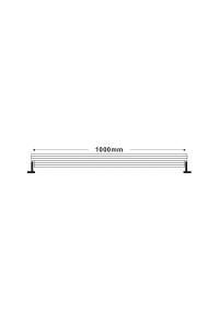 LED WALLWASHER 36W, 2520lm, 3000K,  15° x 60° 1m, IP66, 3 years warranty with fast connectors
