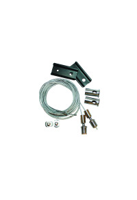 HANGING KIT(SETS 2 PCS) FOR MATTE BLACK MAGNETIC TRACK 48V DC WITH 2M STEEL WIRE & INSTALLATION ACCESSORIES