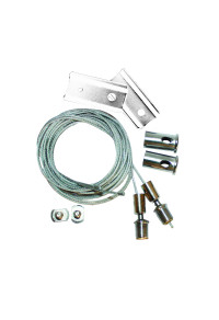 HANGING KIT(SETS 2 PCS) FOR MATTE WHITE MAGNETIC TRACK 48V DC WITH 2M STEEL WIRE & INSTALLATION ACCESSORIES