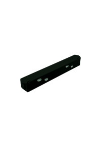 MATTE BLACK STRAIGHT ELECTRICAL CONNECTOR FOR MAGNETIC TRACK 48V DC