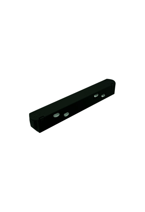 MATTE BLACK STRAIGHT ELECTRICAL CONNECTOR FOR MAGNETIC TRACK 48V DC