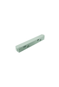 MATTE WHITE STRAIGHT ELECTRICAL CONNECTOR FOR MAGNETIC TRACK 48V DC