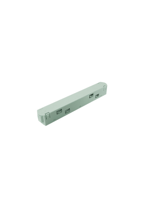 MATTE WHITE STRAIGHT ELECTRICAL CONNECTOR FOR MAGNETIC TRACK 48V DC