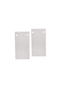 MATTE WHITE END CUPS(SET OF 2 PCS) FOR SURFACE/RECCESED MAGNETIC TRACK WITH SCREWS