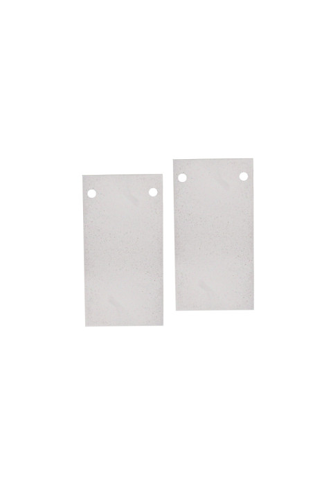 MATTE WHITE END CUPS(SET OF 2 PCS) FOR SURFACE/RECCESED MAGNETIC TRACK WITH SCREWS