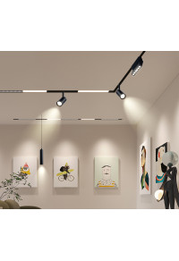 20W LED ПРОЖЕКТОР ЗА МАГНИТНА ШИНА ACA LIGHTING / MATTE BLACK MAGNETIC SPOT 48V DC 20W 3000K 1400LM 36° OSRAM RA90 Φ60*145MM