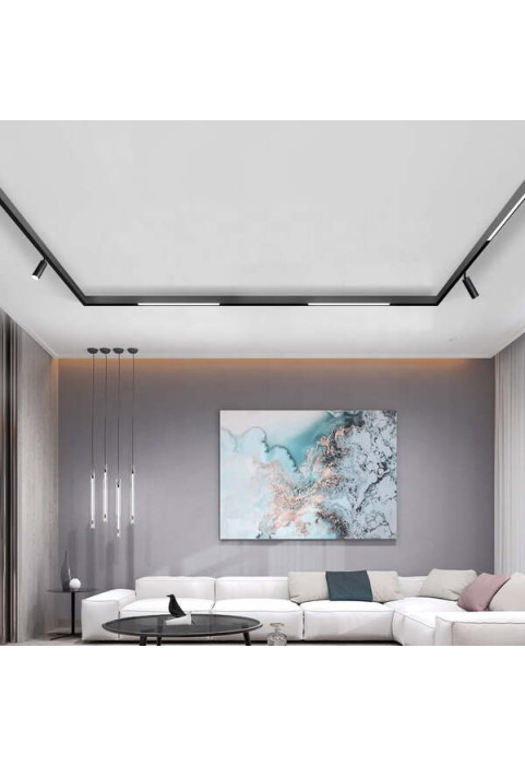 90СМ 30W 3000K LED ОСВЕТИТЕЛНО ТЯЛО ЗА МАГНИТНА ШИНА ACA LIGHTING / MATTE WHITE MAGNETIC LINEAR 48V DC 30W 3000K 2400LM 110° OSRAM RA90 L900MM