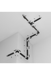 3М МАГНИТНА ШИНА ЗА ОТКРИТ МОНТАЖ ACA LIGHTING /MAGNETIC SURFACE/PENDANT TRACK 48V DC 3M MATTE WHITE